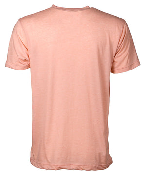 Back view of peach short sleeve tee shirt